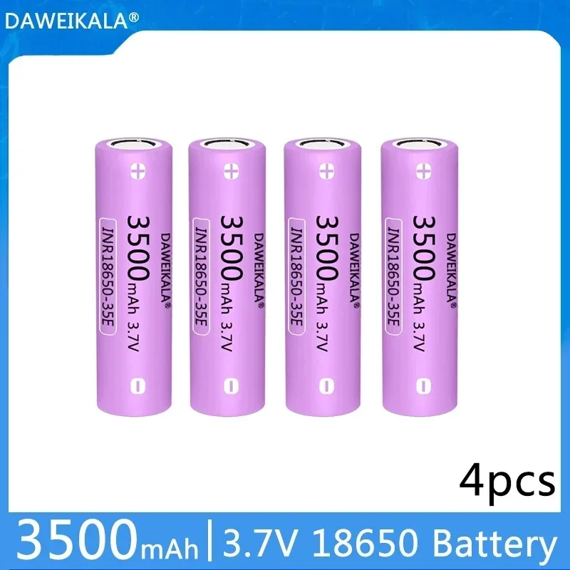 1-10PCS 100% Original 35E 3.7 v 3500 mah 18650 Lithium Rechargeable Battery For Flashlight batteries for  3500mah batter