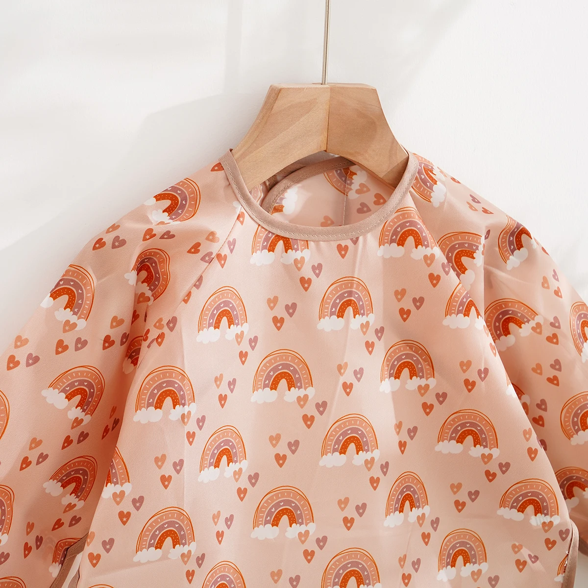 1 Pc Waterproof Baby Bibs Cute Infant Eating Child Drawing Long Sleeve Apron Self Feeding Baby 0-3 Year - view 5