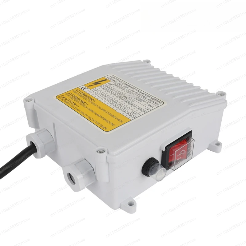 Deep well pump control box Small household submersible pump controller Water pump accessories External switch box Capacitor box