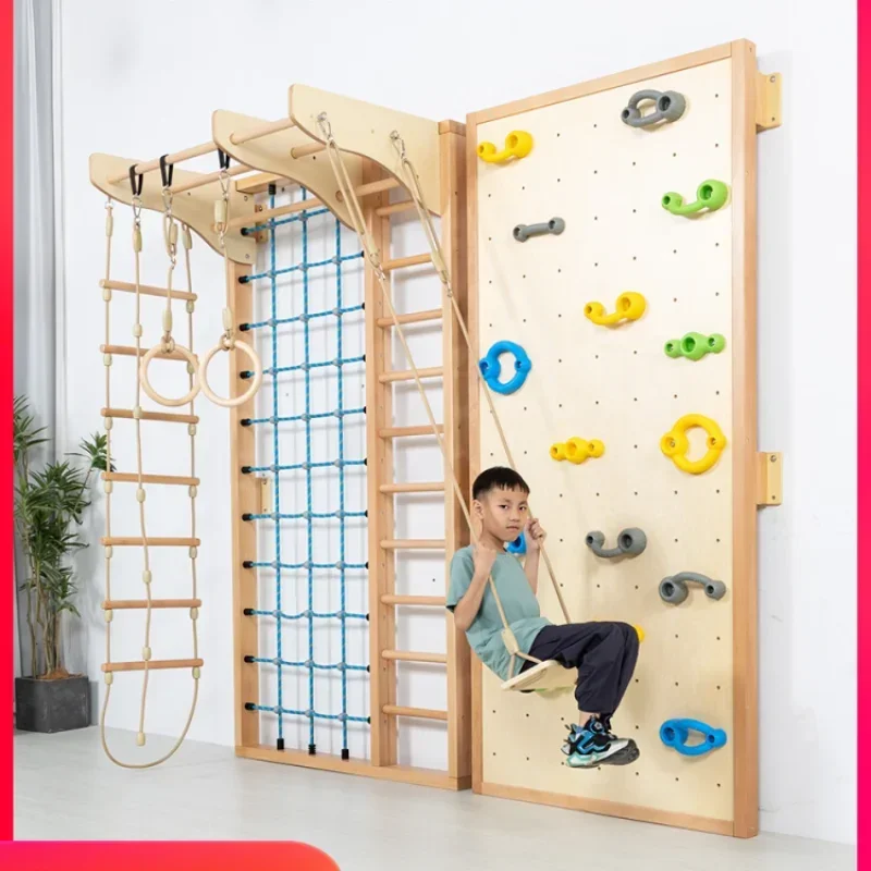 Children's Home Home Indoor Beech Body Fitness Climbing Frame Baby Activity Frame