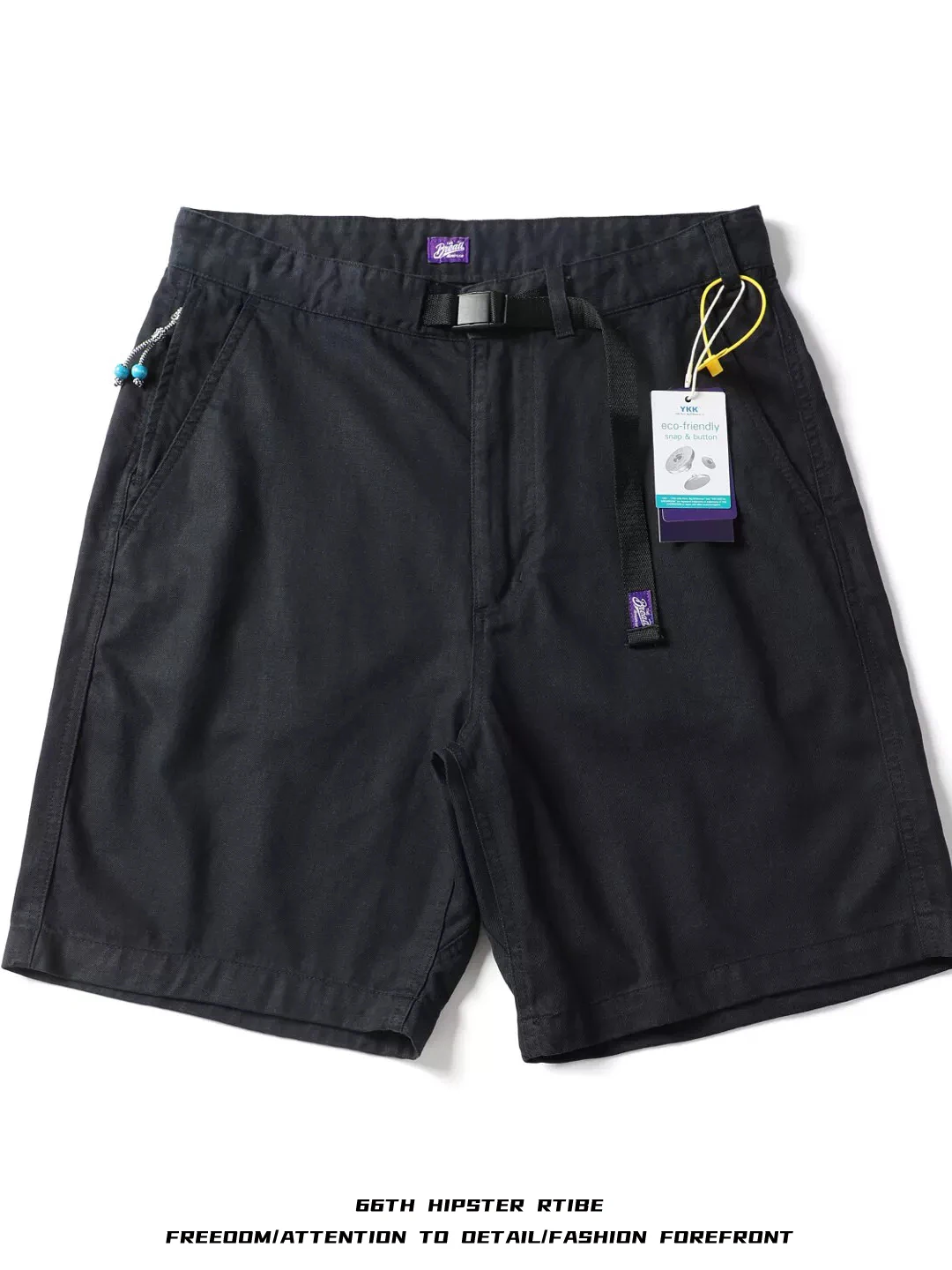 Men's Summer Casual Loose Fit Straight Leg  Cotton Work Shorts Cool Feeling Five-Quarter Length Pants