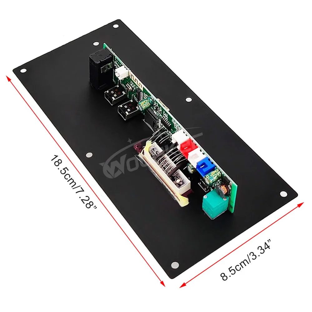 WOOPKER 3.7V Scheda Amplificatore 30W Amplificatore con Supporto di Controllo Remoto Bluetooth AUX U-Disk MIC per 5-8 Pollici Altoparlante Auto Casa FAI DA TE