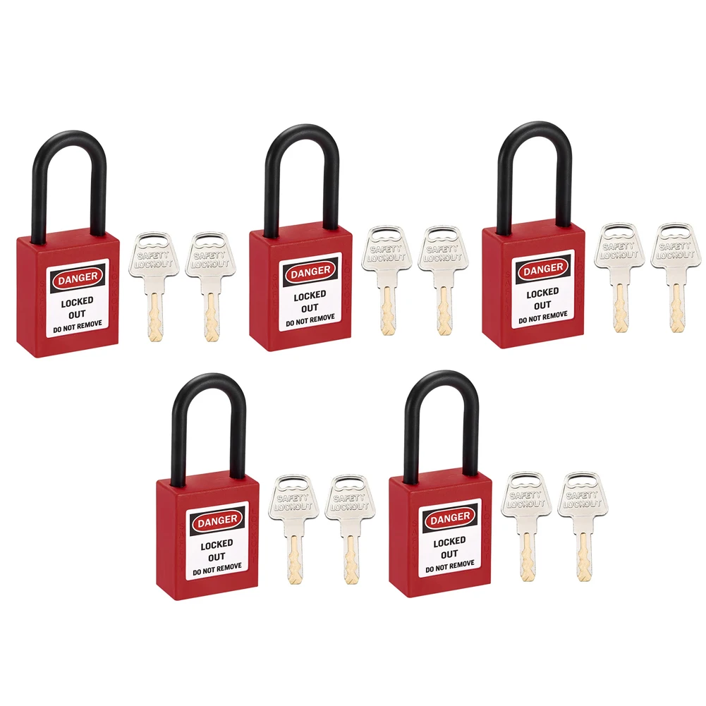 

Harsh Working Conditions Anti-Rust Padlock Smart Label Lock Size 45 X 39.5 X 20mm Elastic Lock Core High Strength Nylon