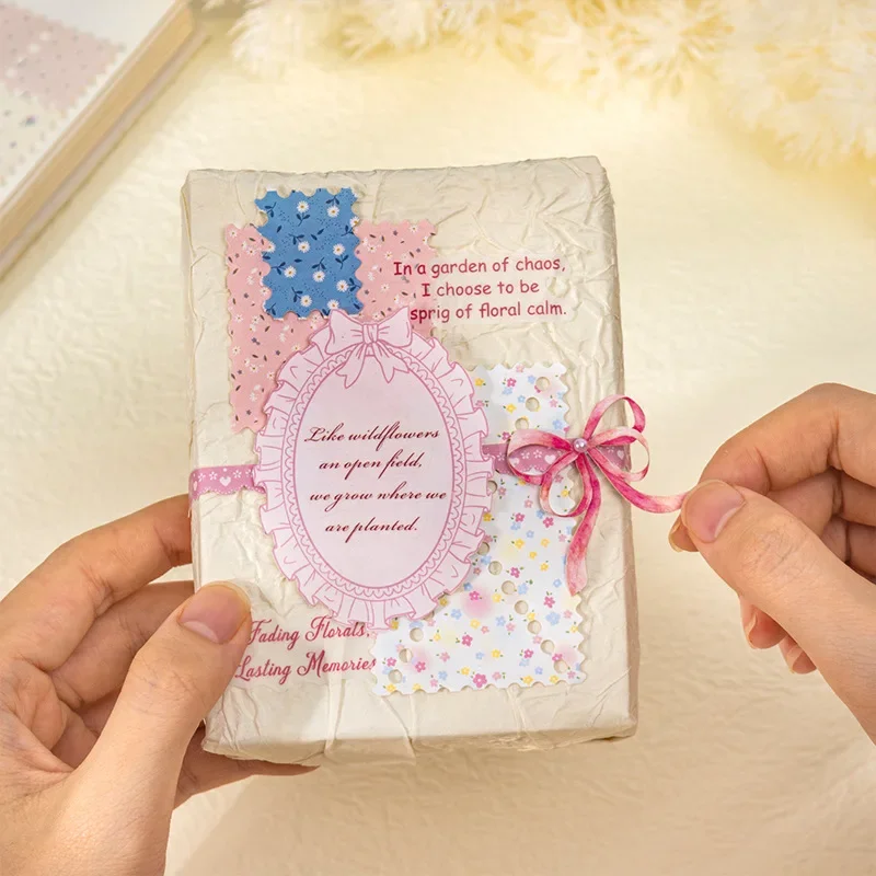 100pcs Vintage Floral Supplies Pack Sweet Heart Collection Series Large Quantity Base Journal DIY Paper Cute Decoration