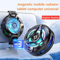 Mobile Phone Cooler Phone Cooling Fan Case Radiator For iPhone 15 Pro Max Xiaomi 14 Portable Mobilizer Back Clip digital display