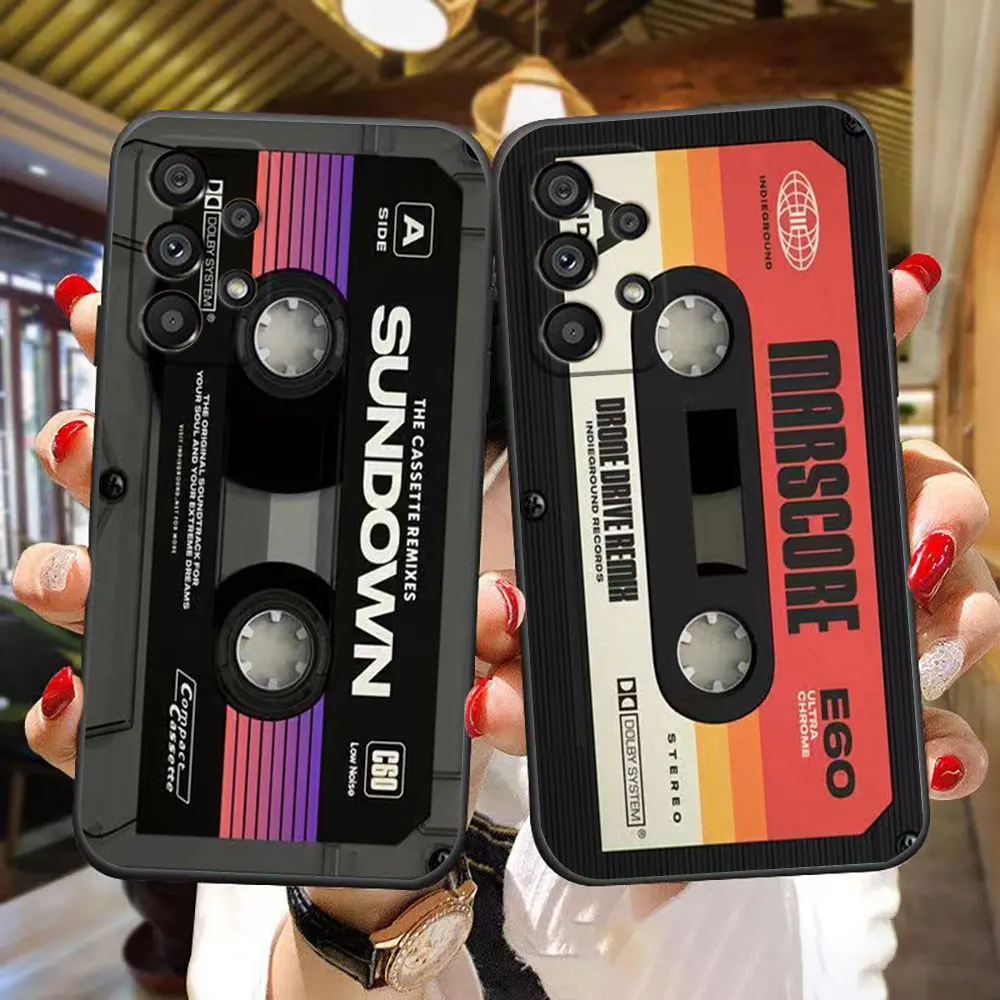 

Classic Radio tape Cassette Phone Case For Samsung Galaxy A80 A72 A71 A70 A55 A53 A52 A50 A35 A34 A32 A31 A24 A23 A22 A21S Case