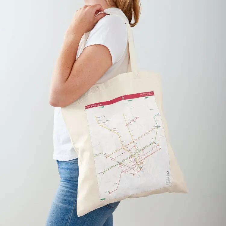 

TTC System Map (Concept) Tote Bag tote bags aesthetic Portable shopping bag foldable reusable bag ecological bags