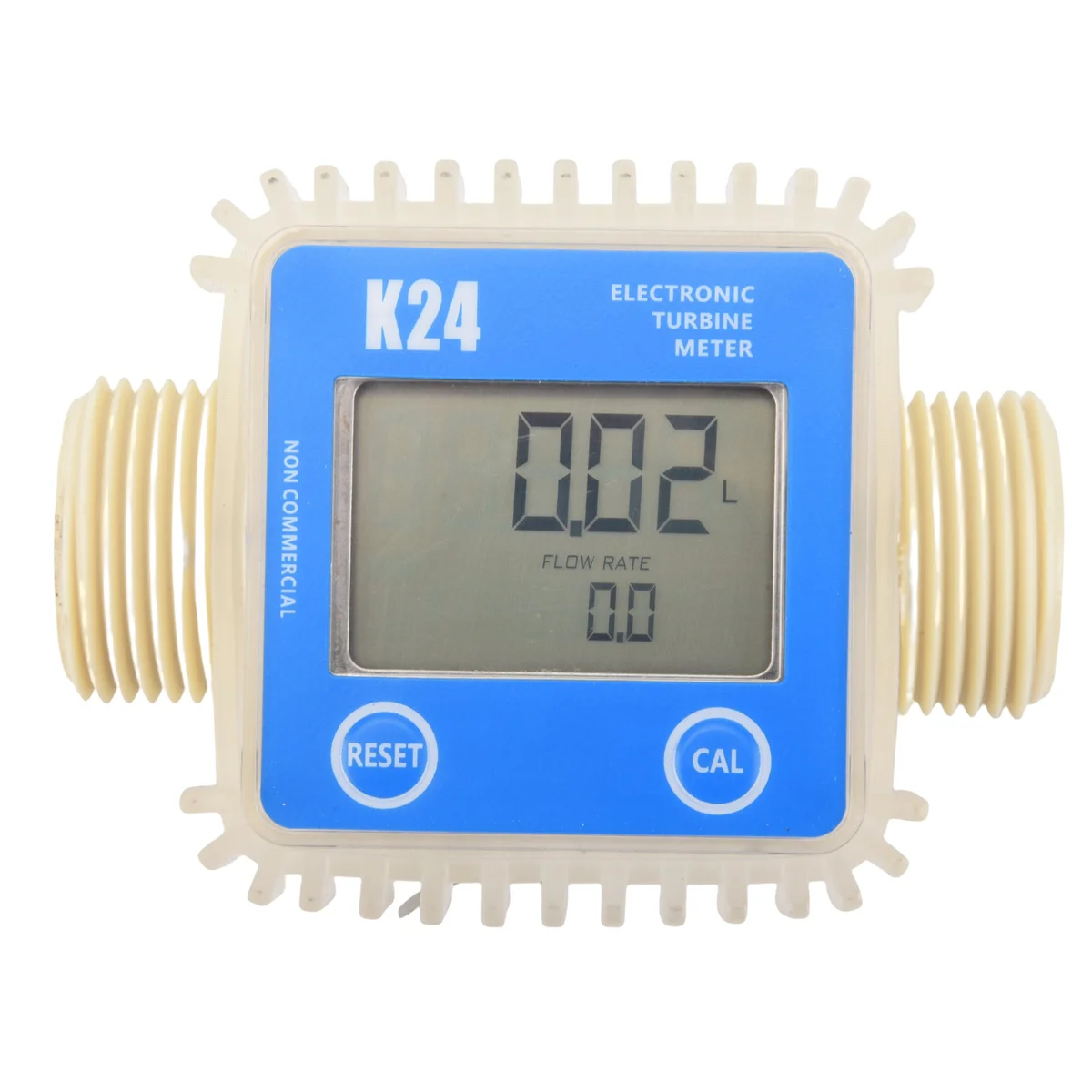 Digital Lcd K24 Flow Meter Turbine Fuel Flow Tester For Chemicals Water Sea Liquid Flow Meters Measuring Tools