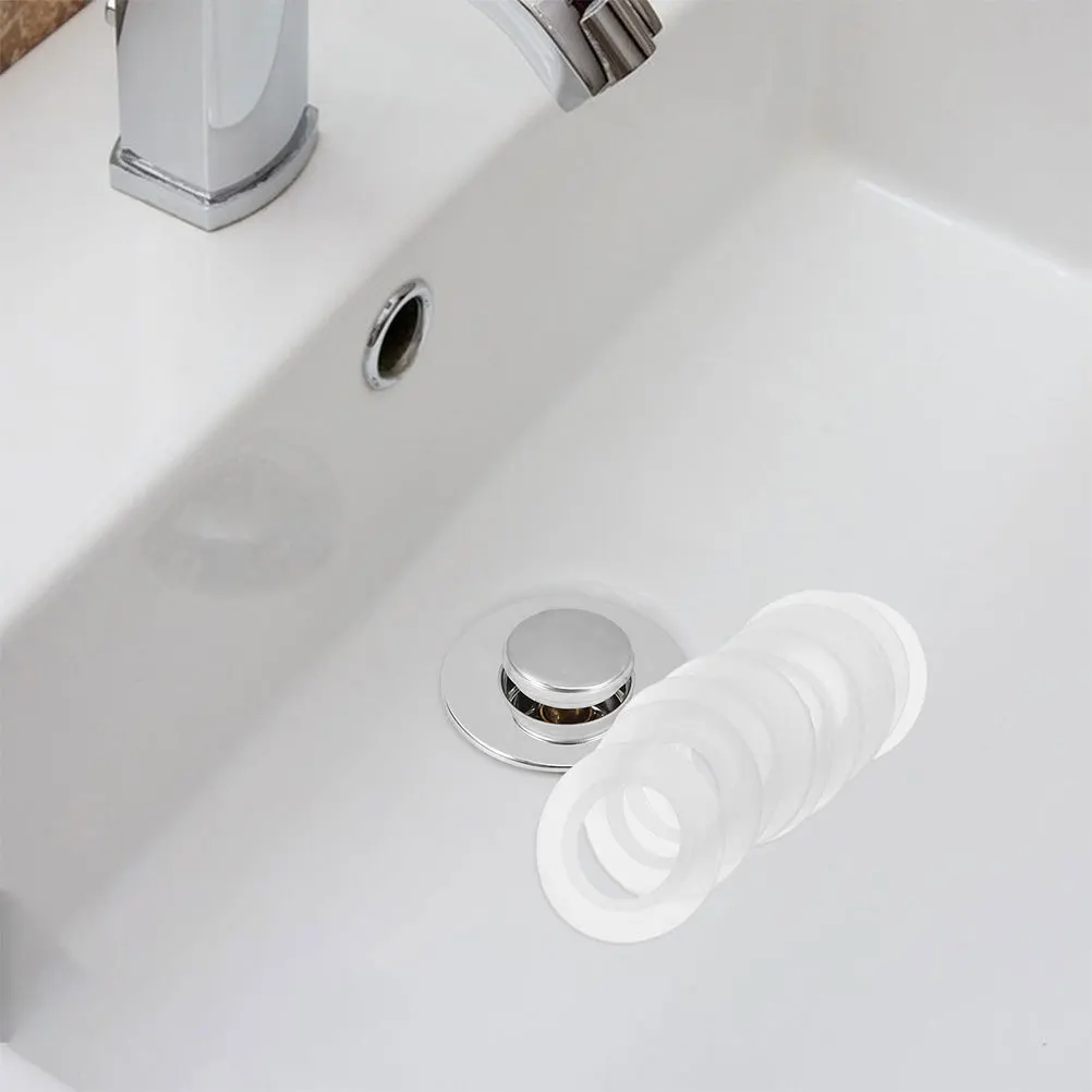 

20Pcs O Ring Gasket Replacement Durable Silicone Seal Kit for Basin Waste Sink Drainage Waterproof Home Improvement White