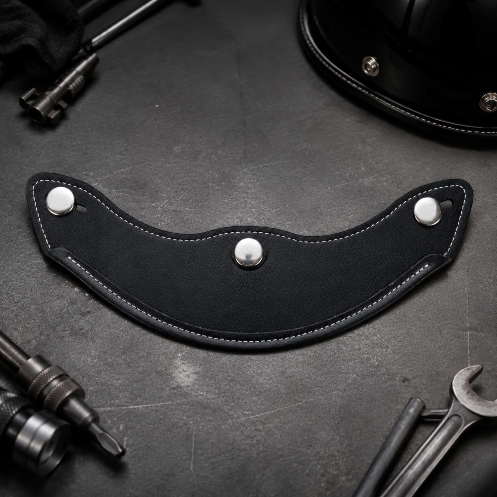 Three-Snap Motorcycle Helmet Visor Lightweight Open-Face Helmet Visor with Metal Snaps Wind Deflector Universal Clear Visibility