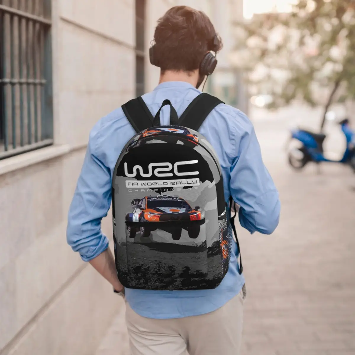 World Rally Championship WRC Student Backpack School Bag Hiking Travel Daypack for Boys Girls Bookbag Shoulder Bags