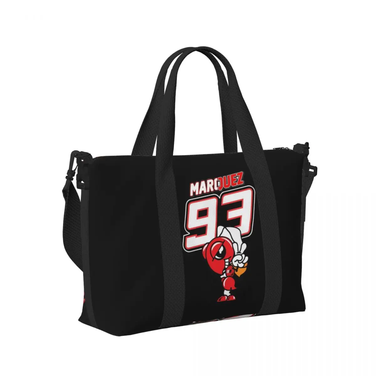 

Classic M-Marc-S M-Marquez-S 93 Motor Racing Beach Travel Bag Large Capacity Tote Bag for Gym Women Shopping Duffle Shoulder Bag