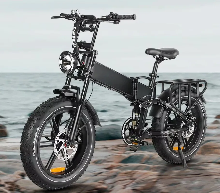 

25 км/ч RS-A02 Мощный 48 В 17 Ач 20 дюймов Складная подвеска с толстыми шинами Велосипед с толстыми шинами Электрический велосипед