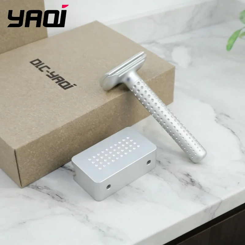 2026 Flash Sale！YAQI Sputnik Aluminum Men Safety Razor And Holder w/gift box 1.25mm blade gap