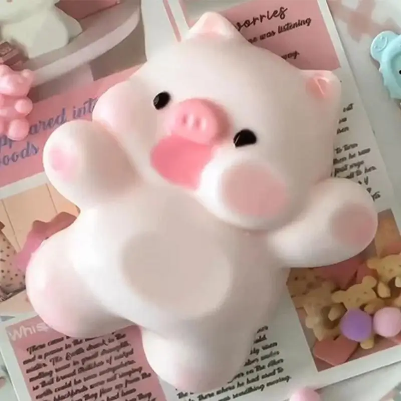 หมูน่ารัก Fidget ของเล่น Sensory ของเล่นบีบของเล่นยืดความเครียดบรรเทาสําหรับเด็กและผู้ใหญ่สนุก Calming เพิ่มโฟกัส