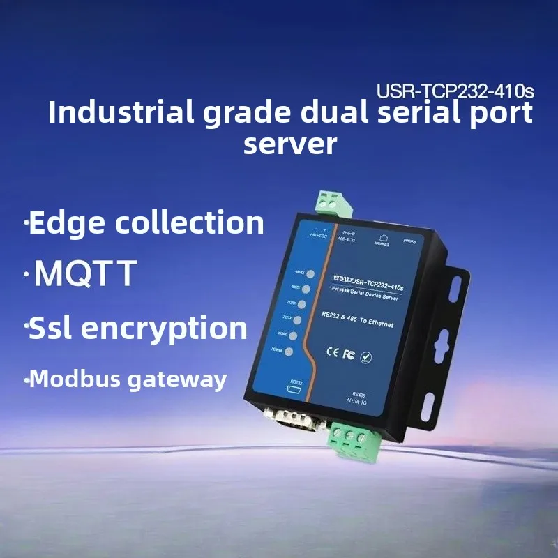 2-Port RS485 to Ethernet Serial Server Modbus RTU TCP Gateway MQTT IoT Module