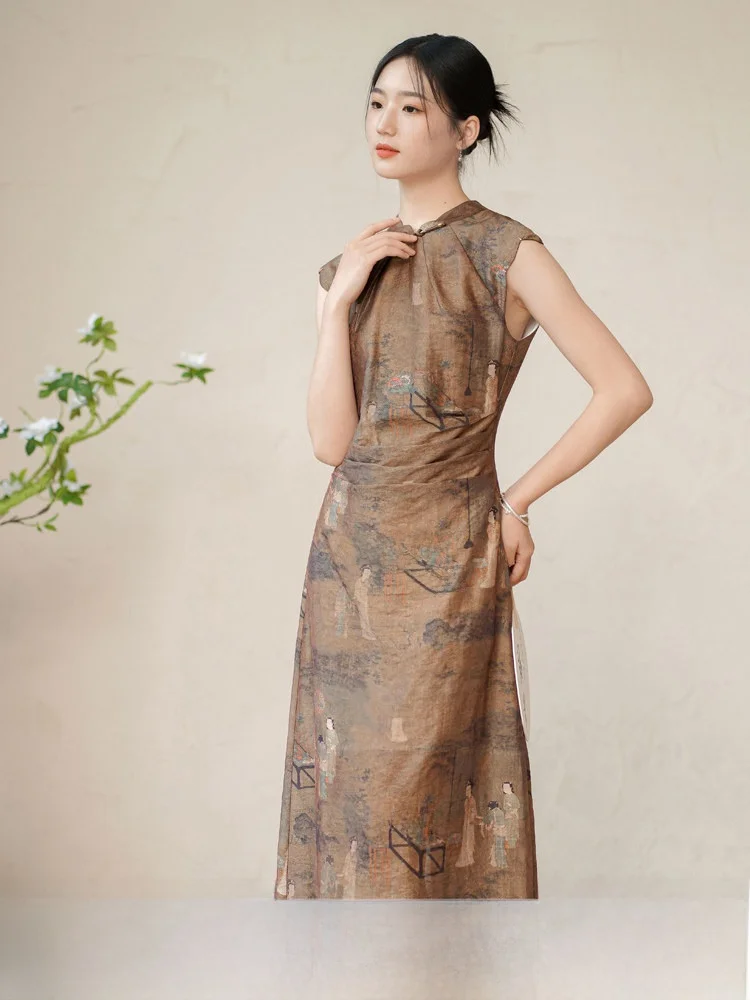 

Ele, новый китайский Sle Long Qipao Dr, оригинальный дизайн, летний саль, высококачественный материал, низкий разрез для женщин