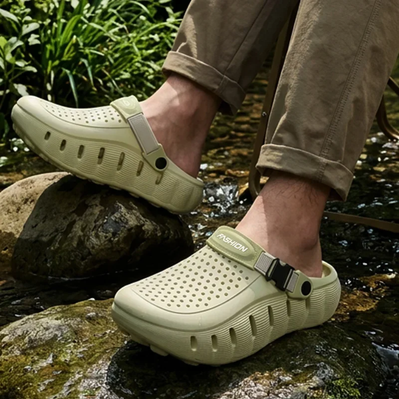 Outdoor Non Slip Beach Sports Sandals Women 2026 Summer Soft Thick Bottom Clogs Woman Comfortable Closed Toe Eva Drive Sandles - view 3