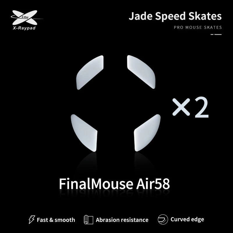 Xraypad Jade Speed finalmouse air58 ninja skates X-raypad skates Mice Glide Feet