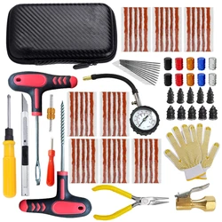 New Car Tire Repair Kit Puncture Plug Tools Tyre Puncture Emergency for Universal Tire Strips Stiring Glue Repair Tool Kit