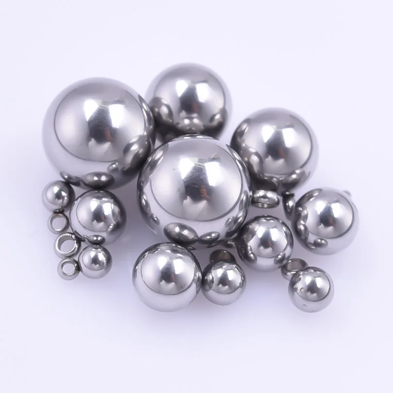 5/10PCS Silver Colour Bead Pendants Come In Different Sizes Handmade DIY Jewelry Charm Bracelet And Earring Accessories