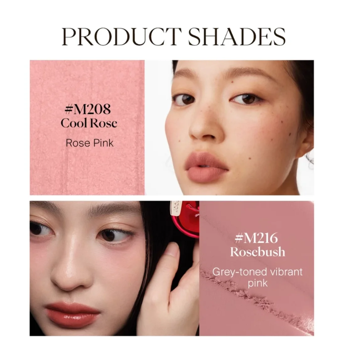 JOOCYEE BLUSH & HIGHLIGHTER بفيونكة فضية من Love Blue Hour إصدار محدود مستحضرات تجميل ميكرونية رقيقة المظهر بشكل طبيعي