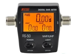 NISSEl RS-50 Digital SWR & Power Meter 125-525 Mhz UHF/VHF For 2 Way Radios TYT Baofeng LED Screen Radio