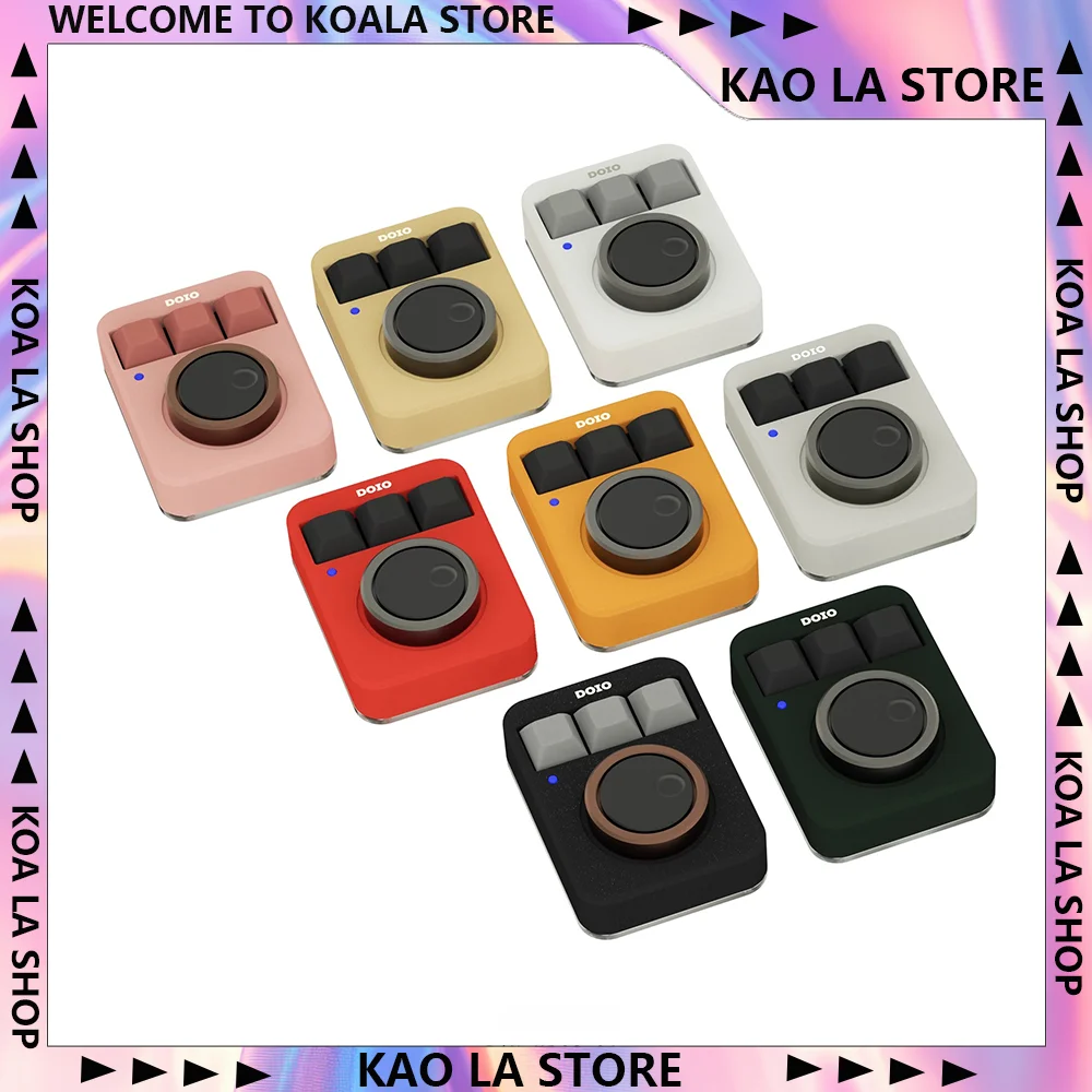 OIO KB03-01 Mechanical Keyboard Aluminum Two Knob RGB Bottom Shell Hot Swap QMK VIA Wired Custom Designer Keyboard for PC