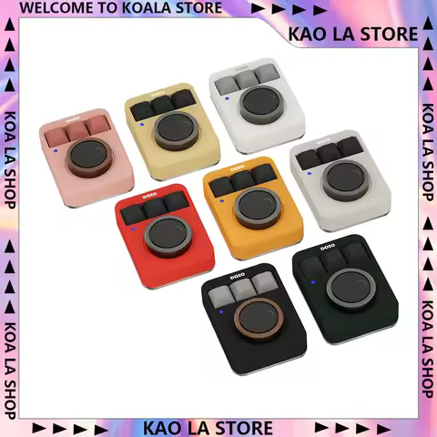 OIO KB03-01 Mechanical Keyboard Aluminum Two Knob RGB Bottom Shell Hot Swap QMK VIA Wired Custom Designer Keyboard for PC