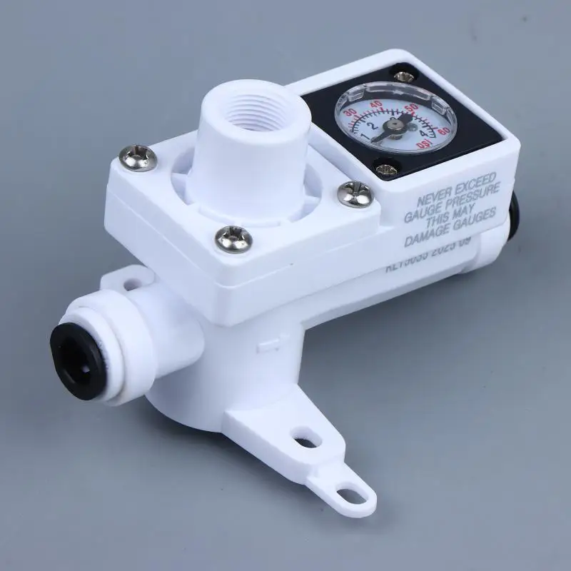 Homebrew Duotight Inline Regulator 6.35mm 8mm 60psi Integrated Gauge for Beer Keg CO2 Pressure Control Precision