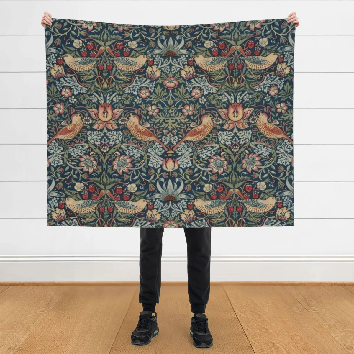 

Strawberry Thief Throw Blanket manga Nap Luxury Blankets