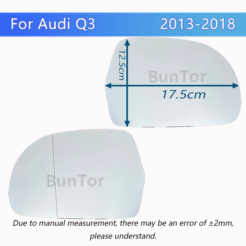 Für Audi Q3 SQ3 2013 2014 2015 2016 2017 2018 Beheizter Rückspiegel/8T 0857535 E 8T 0857536 E/ Außenspiegelglas Autozubehör – Detail 3