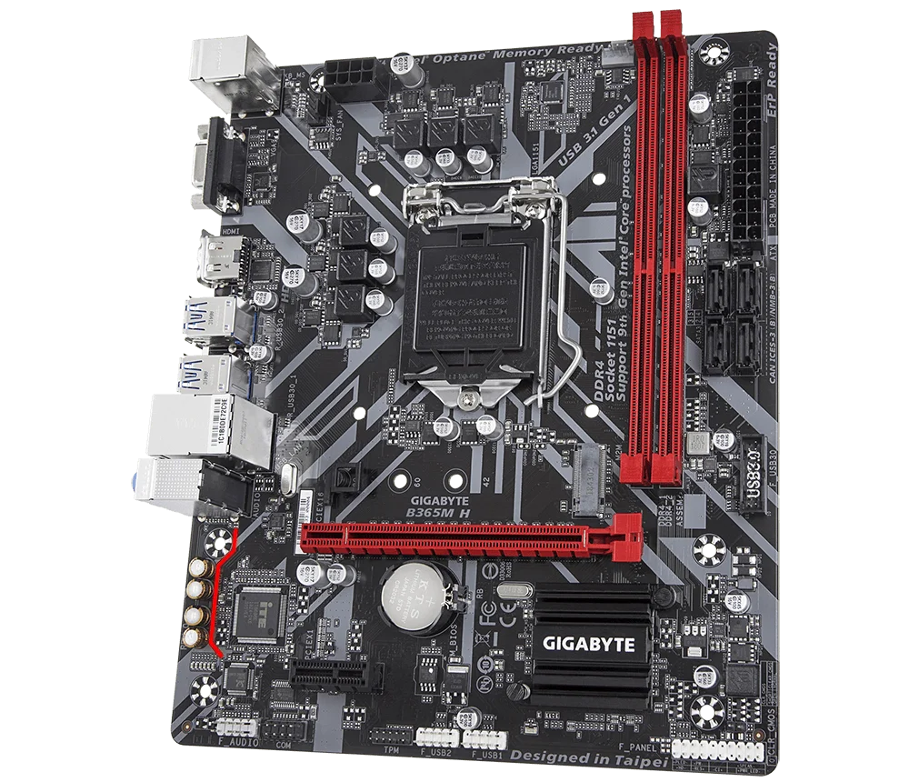 New Gigabyte TUF B365M-H  LGA1151 DDR4HDMI M.2 mATX Motherboard