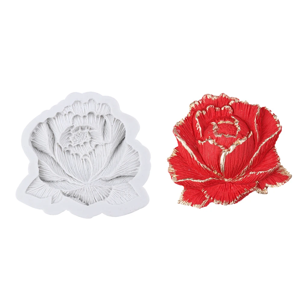 

Chocolate Mold Silicone Peony Cake Baking Molds for Fondant Candy Ice Crafts Decorating Nonstick Easy Clean Home Use