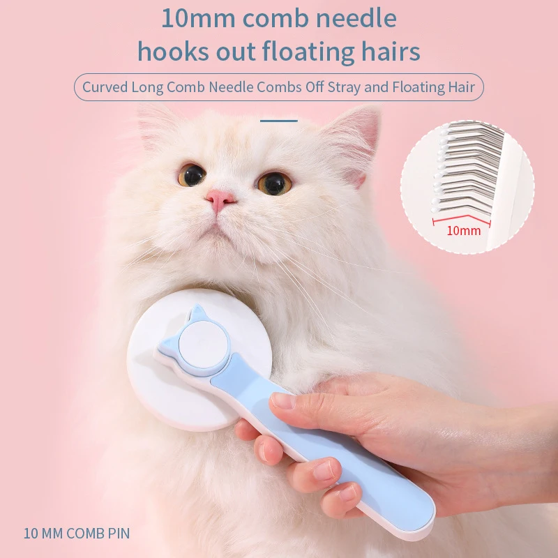 Self Cleaning Slicker Brush for Dog and Cat Removes Undercoat Tangled Hair Massages Particle Pet Comb Improves Circulation