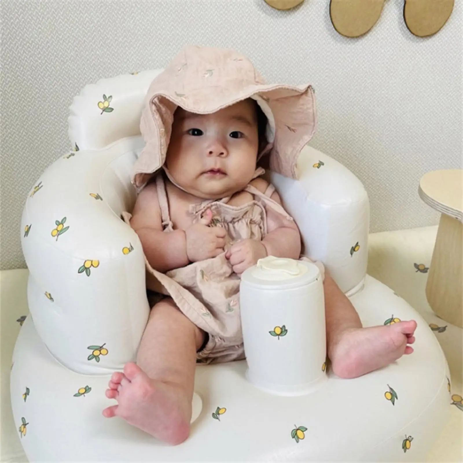Newborn Inflatable Baby Seat Pool Floats Bath Chair Learn to Sit view 2