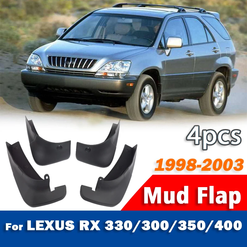 

For Lexus RX RX300 RX350 RX400 1998-2003 Mud Flap Guards Splash Mudguard Fender Mudflaps Car Accessories Front Rear 4pcs