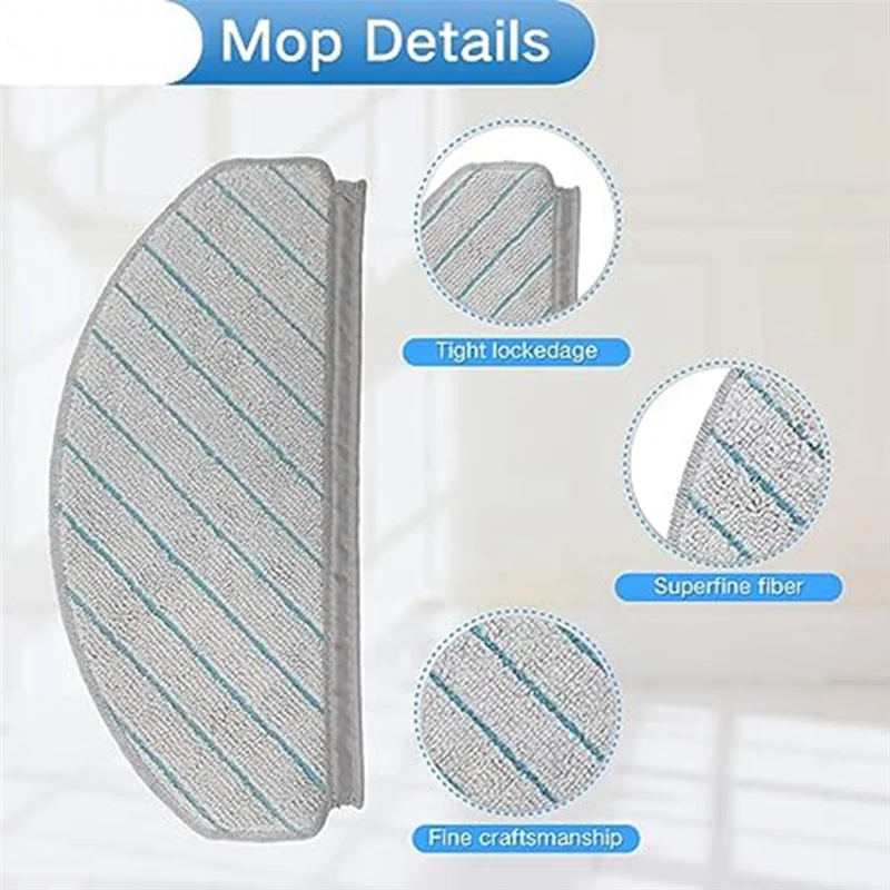 EAS-مناسبة ل Cobos مكانس كهربائية للكنس استبدال أجزاء الملحقات X1 T10PLUS المتداول حافة فرشاة التطهير خرقة تصفية كيس لجميع الغبار