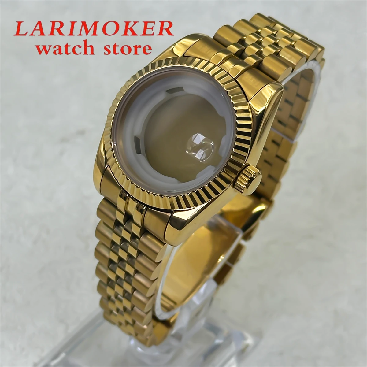 

BLIGER 31 мм, высококачественный золотой женский корпус из розового золота, полированный безель, сапфировое стекло, автоматический механизм NH05