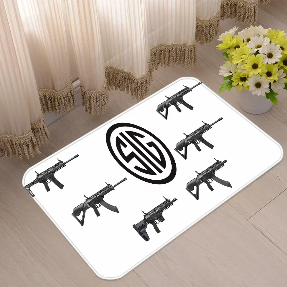 SIG SAUER Doormat for Entrance Door Cute Room Decor Home Decoration Anime Rug Balcony Floor Bath Mat Kitchen Carpet Bedroom Mats