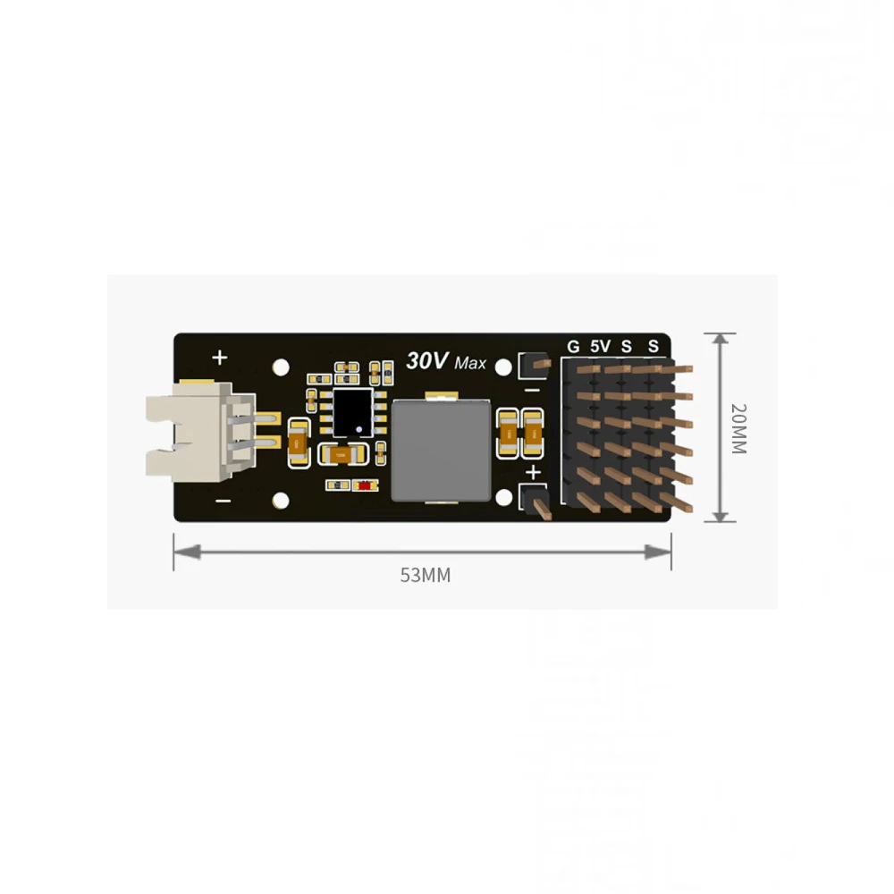 Voltage Regulator Power Module Servo Driver Board 7-30V to 5V Step Down Power Supply Module 5A Max 6-Channel Servo Control Board