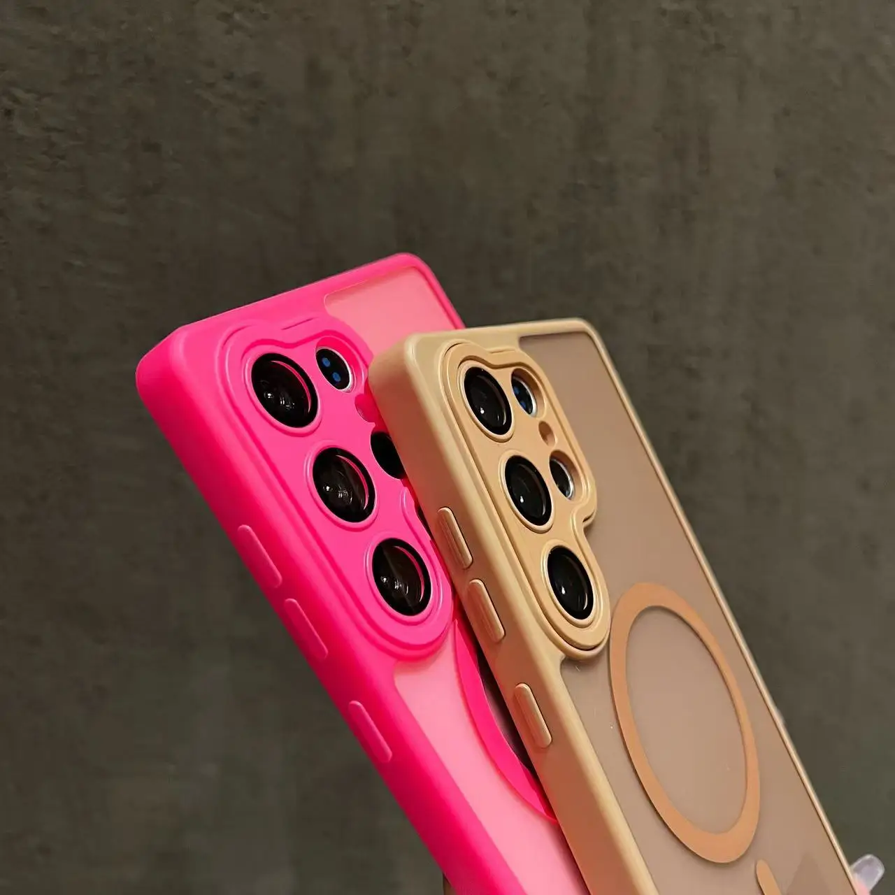 Luxury Matte Magnetic Magsafe wireless charging Cover For Samsung Galaxy S25 S24 S23 Ultra Plus With Lanyard Lens Protect Case - náhled 6