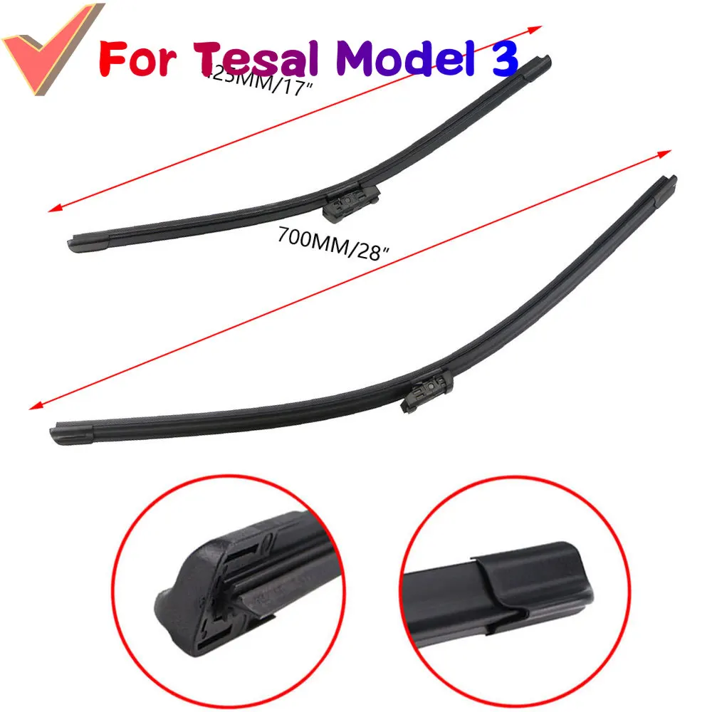 For Tesla Model 3 Y Front Wiper Blades 28\