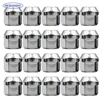 20x pernos de rueda de coche plateados tuercas M12x1,5mm para Ford c-max Cougar Ecosport Focus Mondeo Fiesta Transit Connect Street KA Kuga