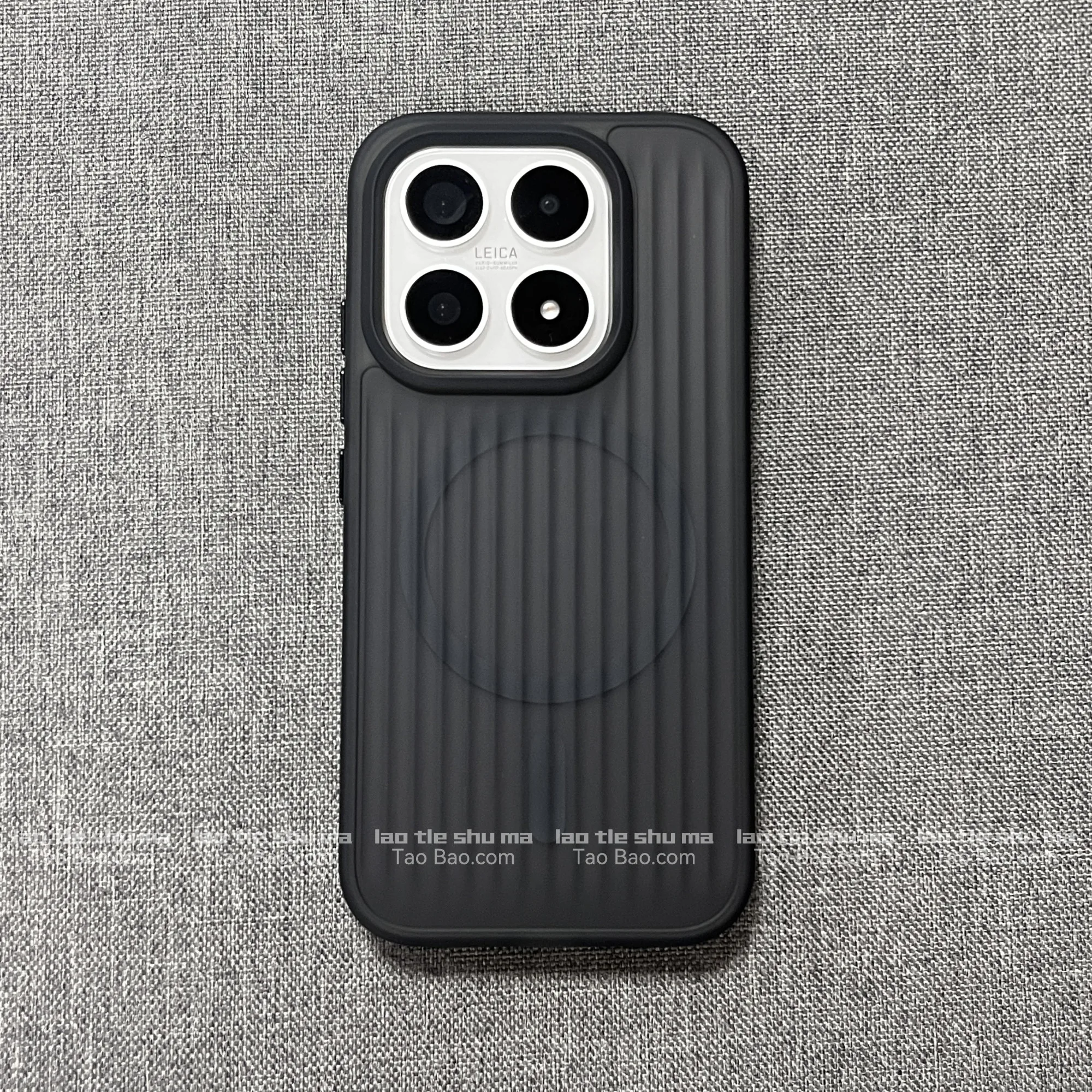 Etui Magsafe do Xiaomi 17, luksusowe, karbowane, z magnesami, do bezprzewodowego ładowania, miękka obudowa z modnymi krawędziami. — zdjęcie produktu 3