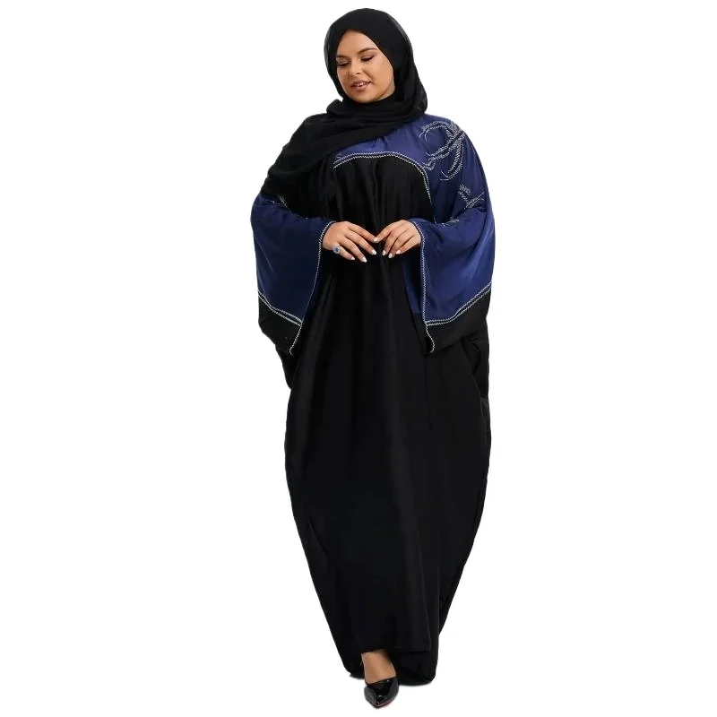 

Loose Patchwork Diamonds Rhinestone Robes Abaya With scarf Stylish African Long Dress Dubai Turkey Luxury Elegant Muslim Kaftan