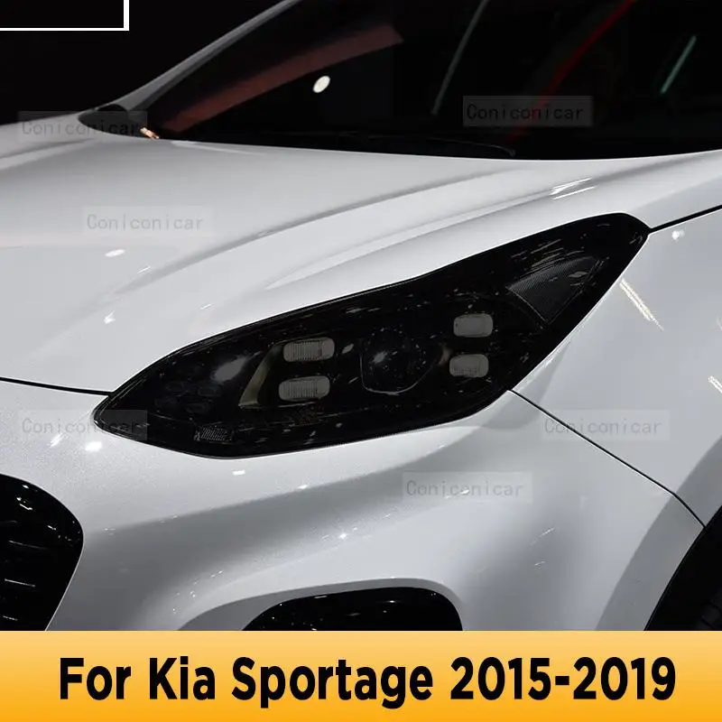 

Для автомобильных фар Kia Sportage 2015-2019, защита от царапин, передняя лампа, ТИНТ, фотоаксессуары для ремонта, наклейка