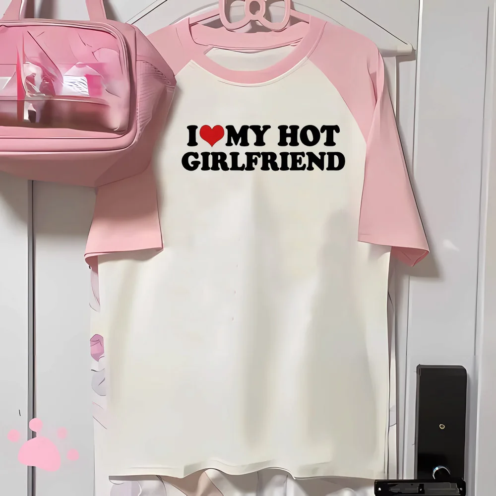 i Love My Boyfriend Girlfriend Me tshirt women breathable tshirt female anime designer manga clothing