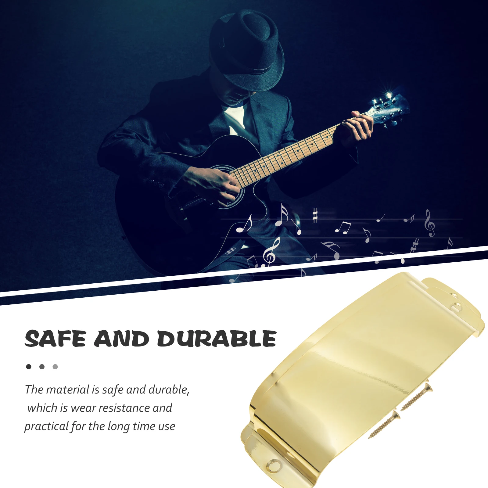 

Bass Bridge Protective Cover for Pickup Metal Instrument Protection Parts Guitar