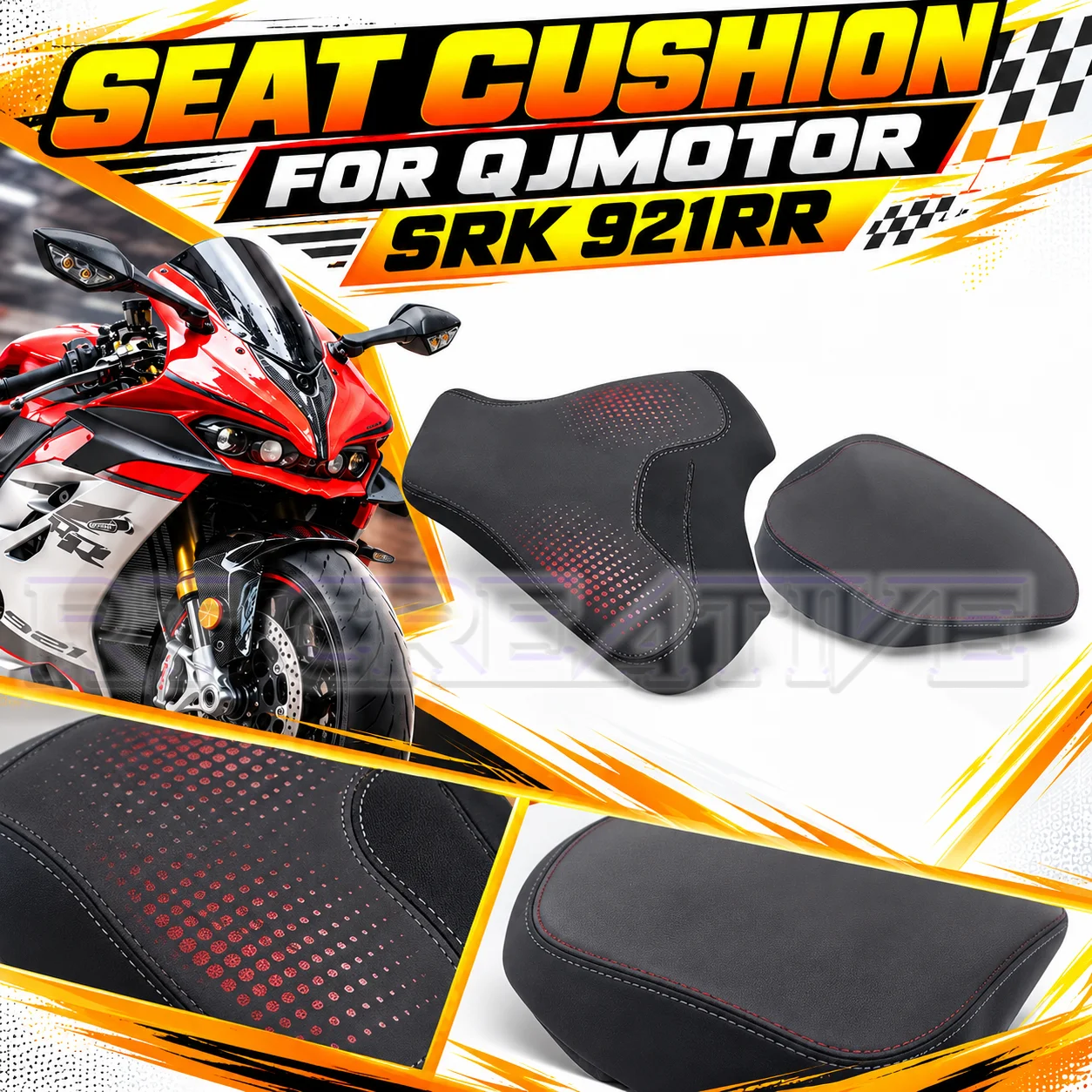 Motorbike Front Rear Seat Saddle Assembly Compatible QJMOTOR SRK921RR QJ900GS-8D Cushion Parts